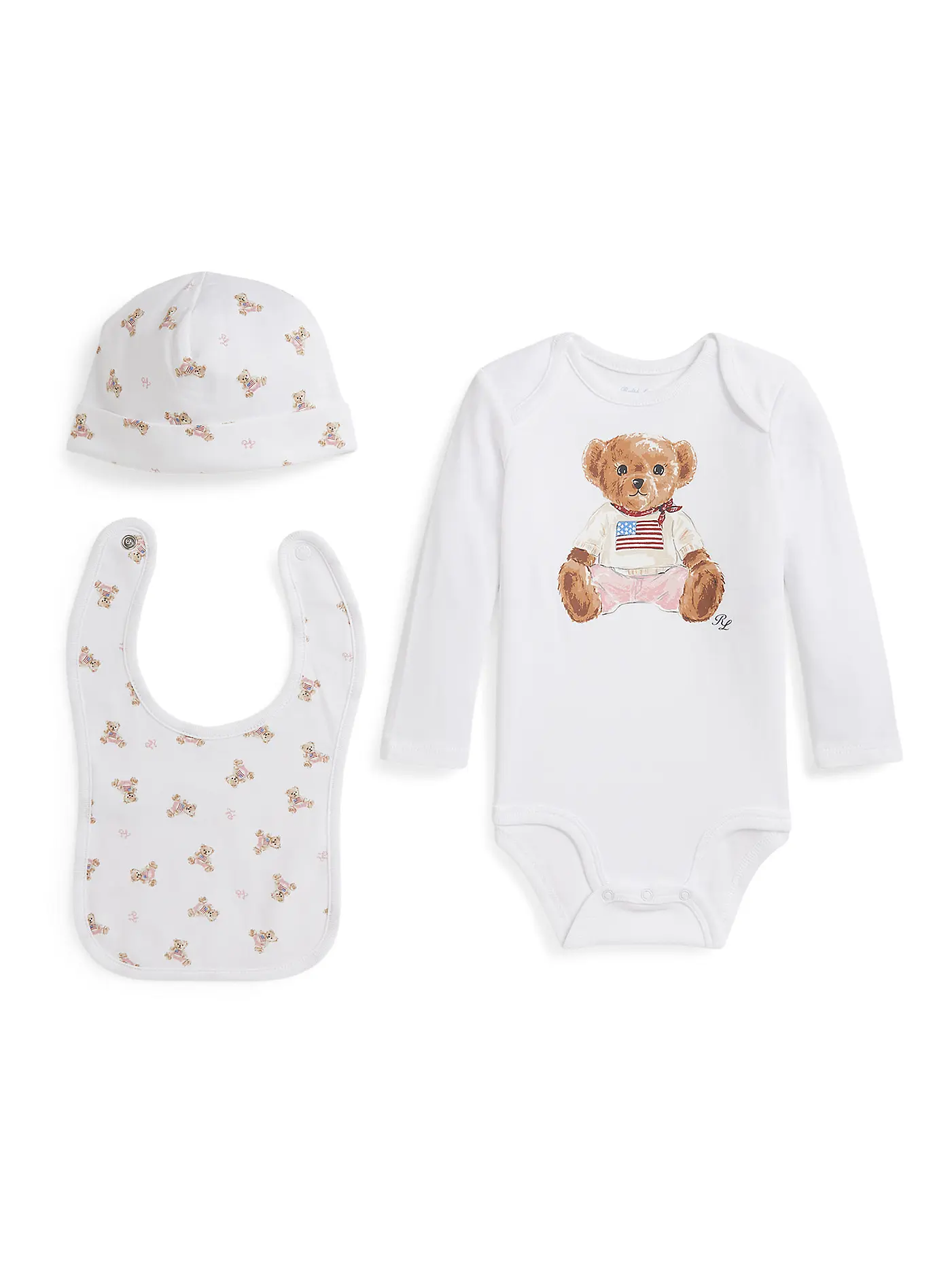 POLO RALPH LAUREN | Baby Set 3-teilig | weiss