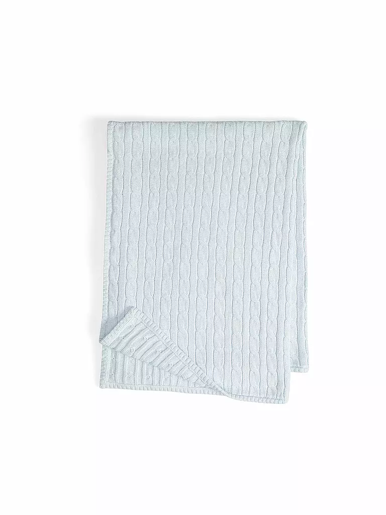 POLO RALPH LAUREN | Baby Strickdecke | hellblau