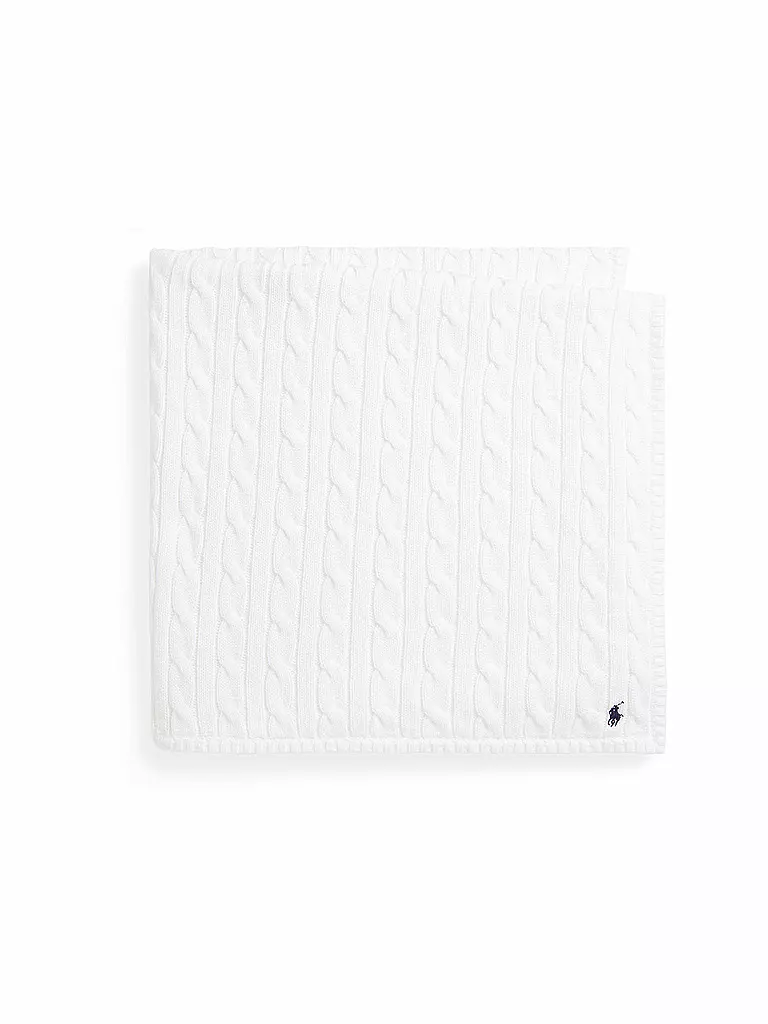 POLO RALPH LAUREN | Baby Strickdecke | weiss