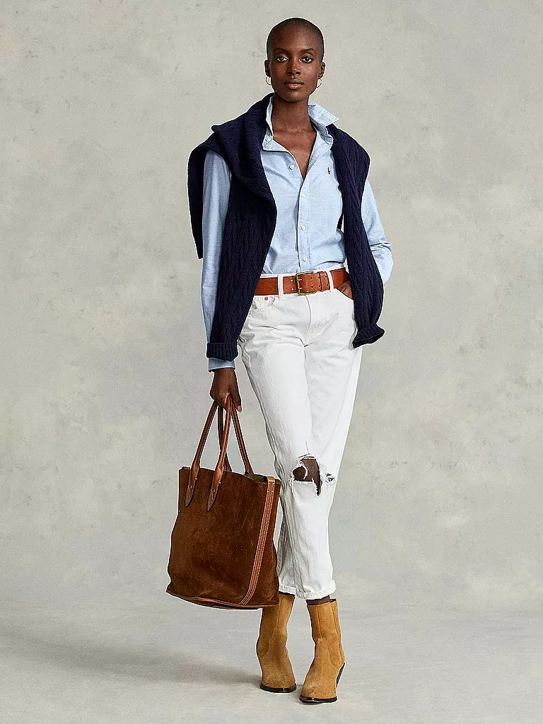 POLO RALPH LAUREN | Bluse Slim Fit GEORGIA | hellblau