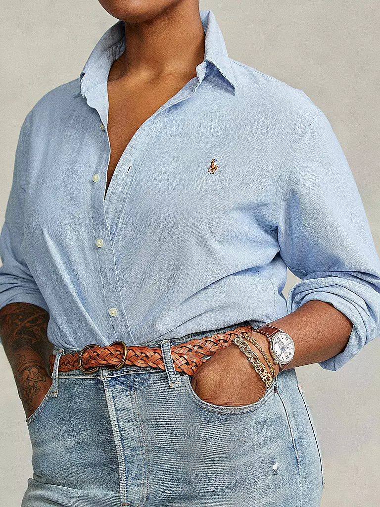 POLO RALPH LAUREN | Bluse Slim Fit GEORGIA | hellblau
