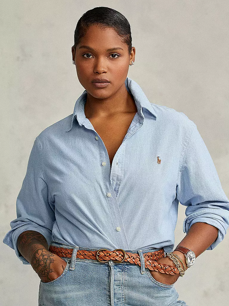 POLO RALPH LAUREN | Bluse Slim Fit GEORGIA | hellblau