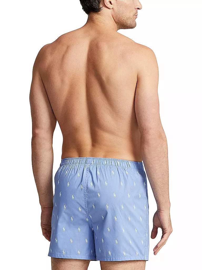 POLO RALPH LAUREN | Boxershorts 3er Pkg blau bedr | blau