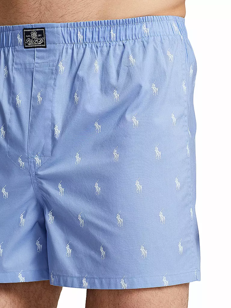 POLO RALPH LAUREN | Boxershorts 3er Pkg blau bedr | blau