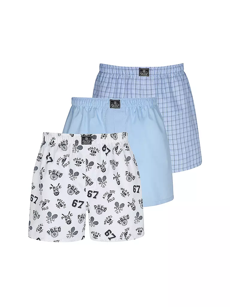 POLO RALPH LAUREN | Boxershorts 3er Pkg. blau  | blau