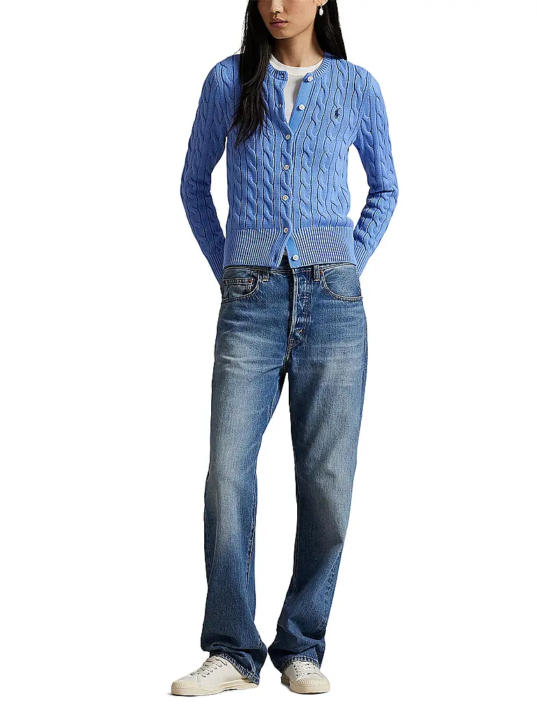 POLO RALPH LAUREN | Cardigan Slim Fit | Hellblau