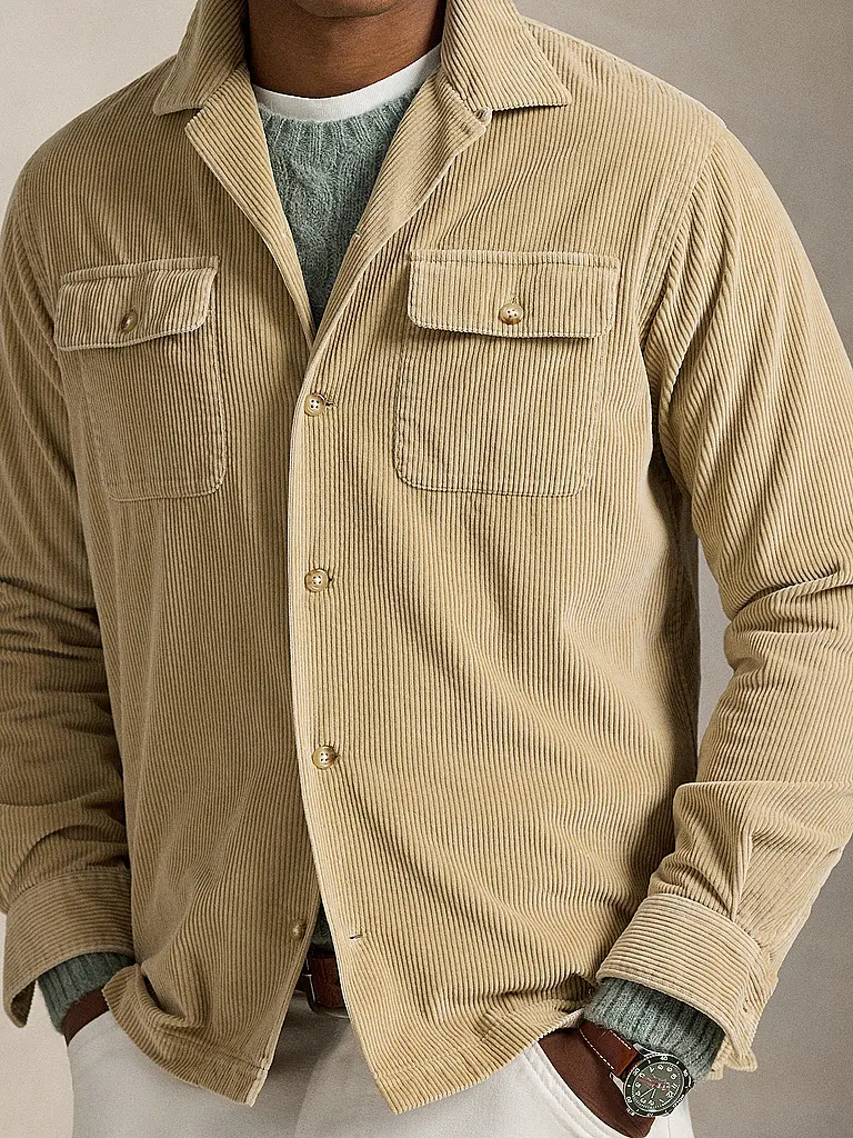 POLO RALPH LAUREN | Cord Overshirt  | Beige
