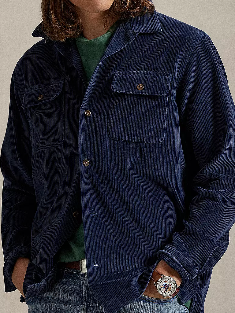 POLO RALPH LAUREN | Cord Overshirt | dunkelblau
