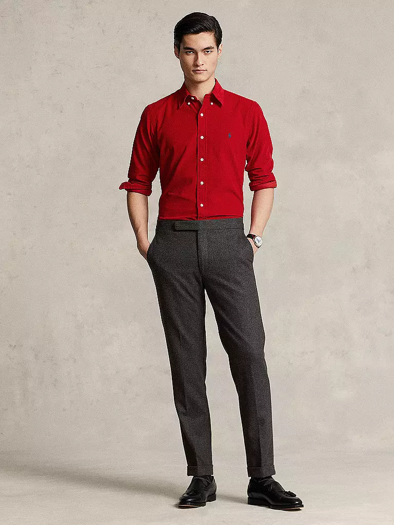 POLO RALPH LAUREN | Cordhemd Slim Fit | rot