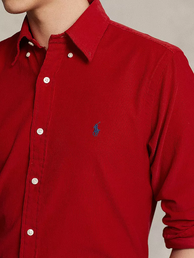 POLO RALPH LAUREN | Cordhemd Slim Fit | rot
