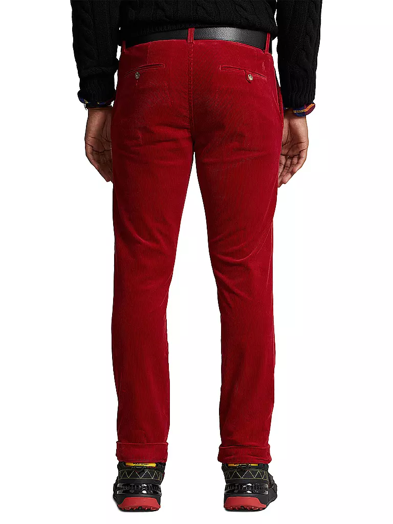 POLO RALPH LAUREN | Cordhose Slim Fit  | rot