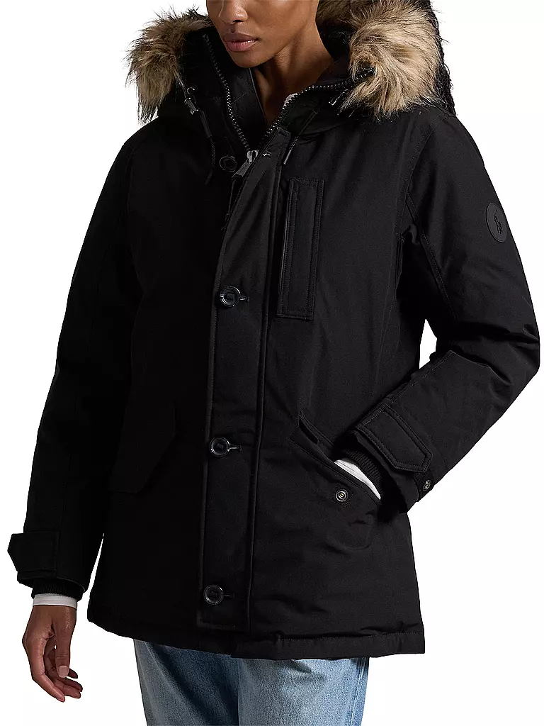 POLO RALPH LAUREN | Daunenparka TRIM DOWN | schwarz