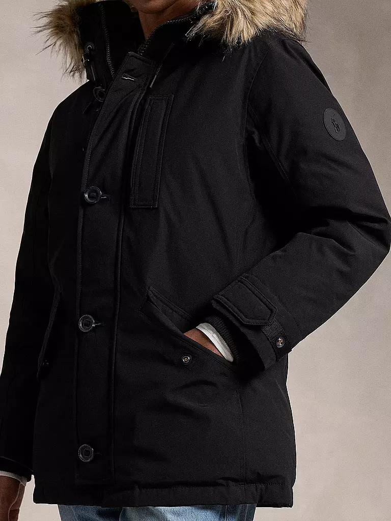 POLO RALPH LAUREN | Daunenparka TRIM DOWN | schwarz