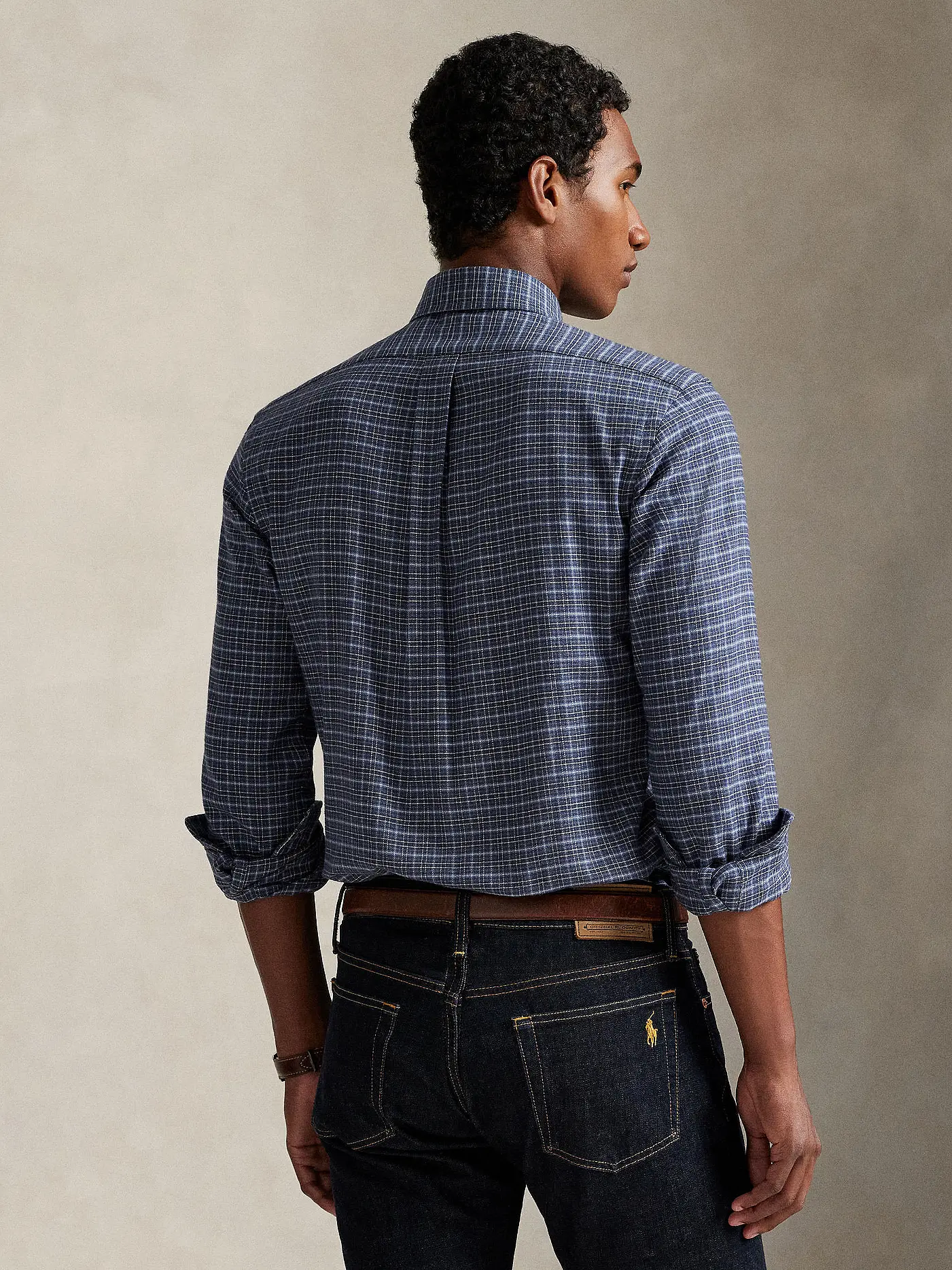 POLO RALPH LAUREN | Flanellhemd Regular Fit  | dunkelblau