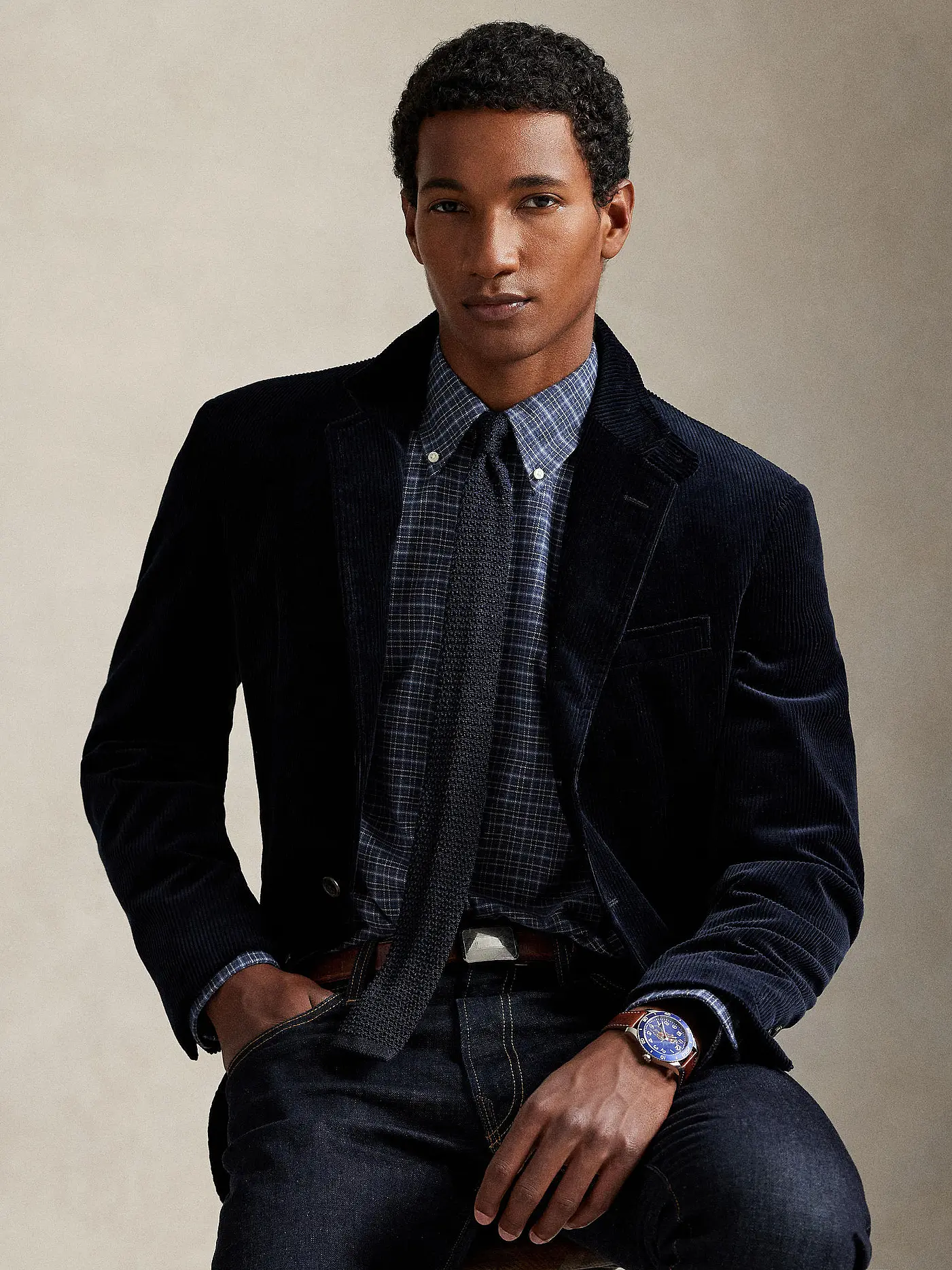 POLO RALPH LAUREN | Flanellhemd Regular Fit  | dunkelblau