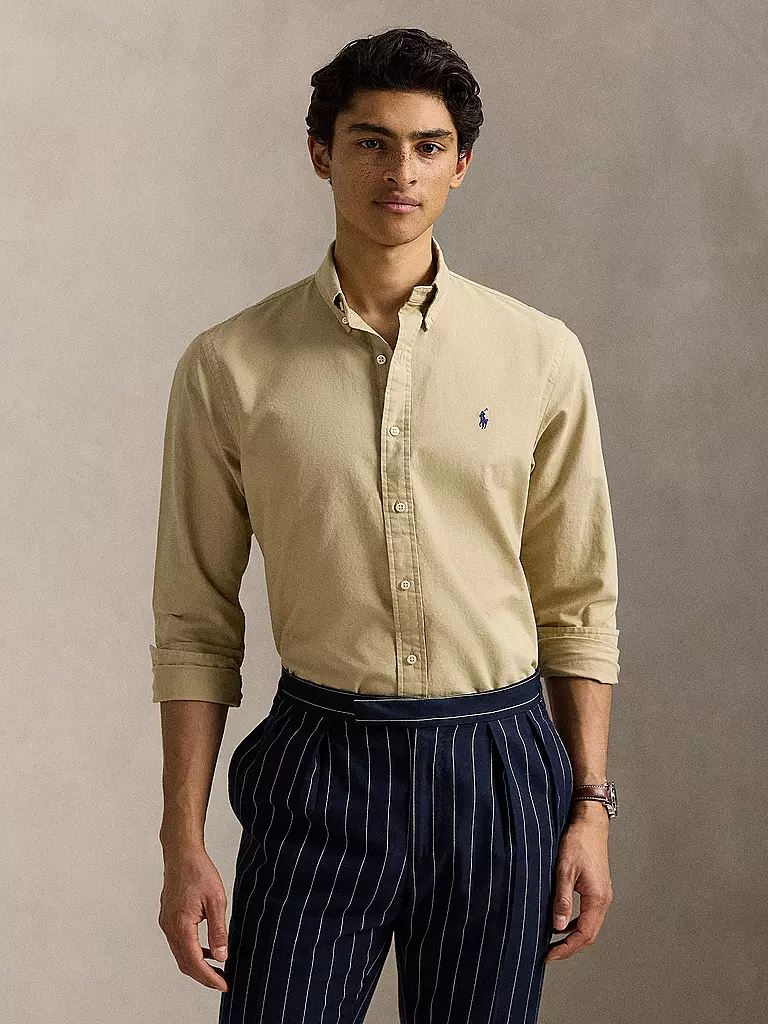 POLO RALPH LAUREN | Hemd Custom Fit  | hellbraun