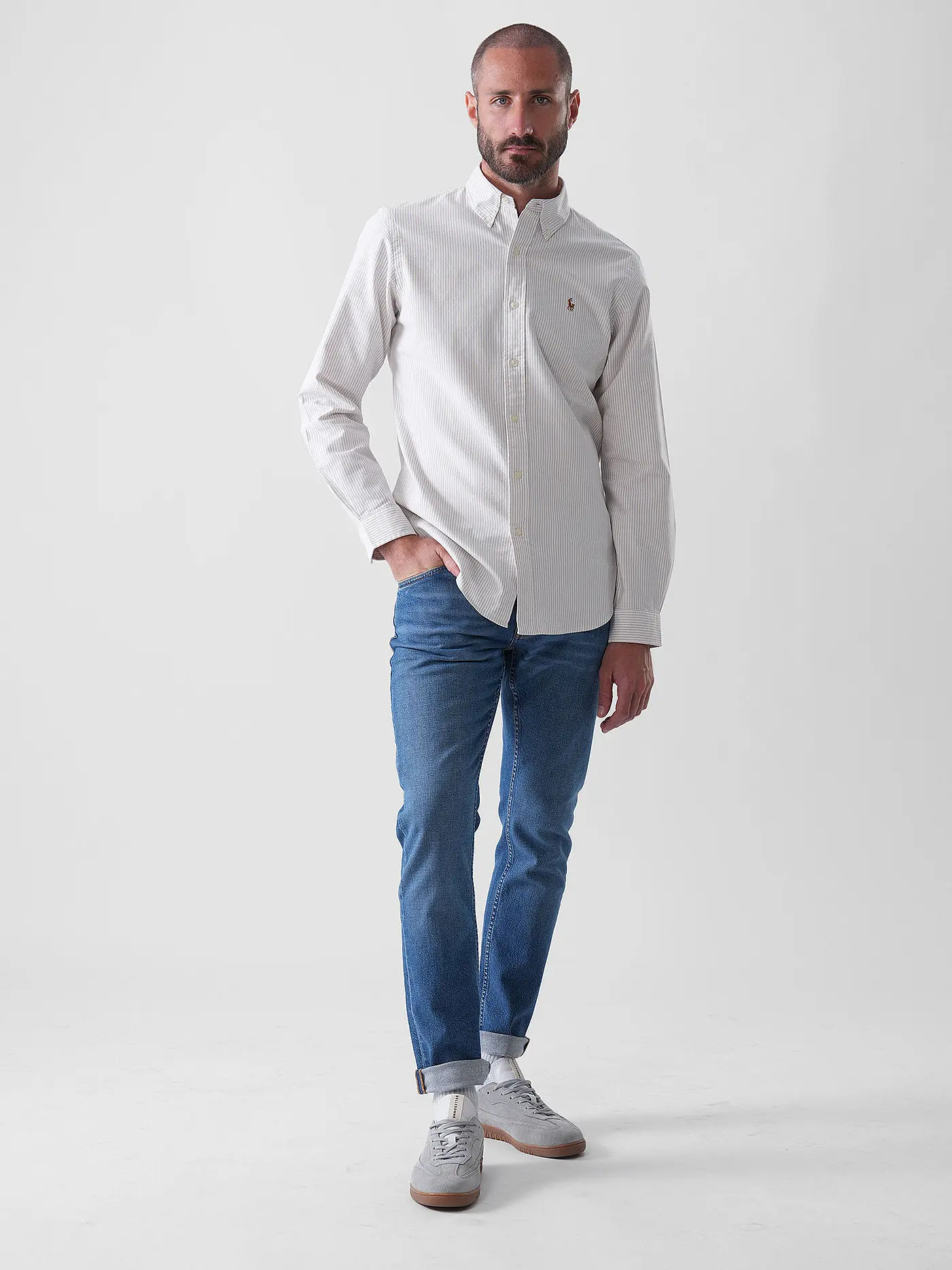 POLO RALPH LAUREN | Hemd Custom Fit | beige