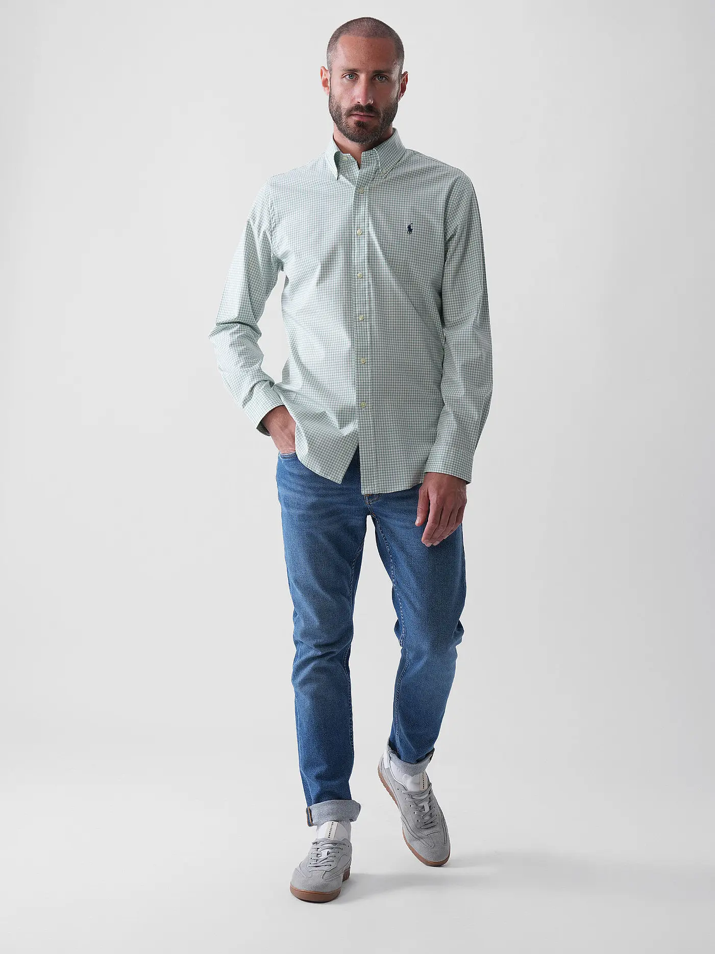 POLO RALPH LAUREN | Hemd Custom Fit | hellgrün