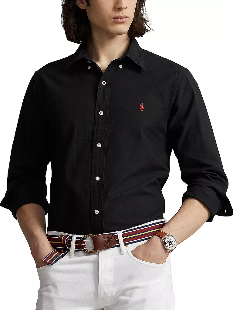 POLO RALPH LAUREN | Hemd Custom Fit | schwarz