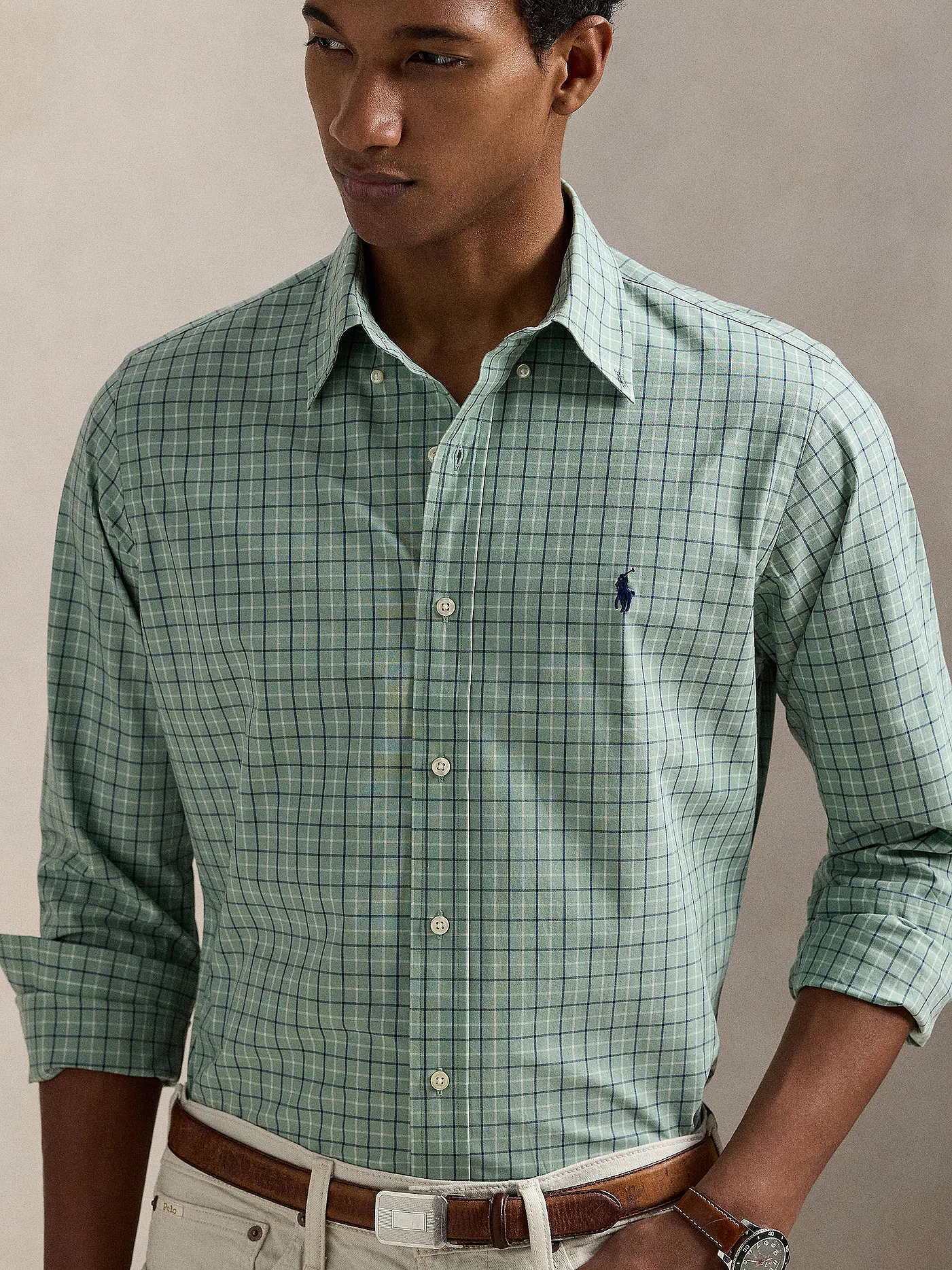 POLO RALPH LAUREN | Hemd Custom Fit | hellgrün