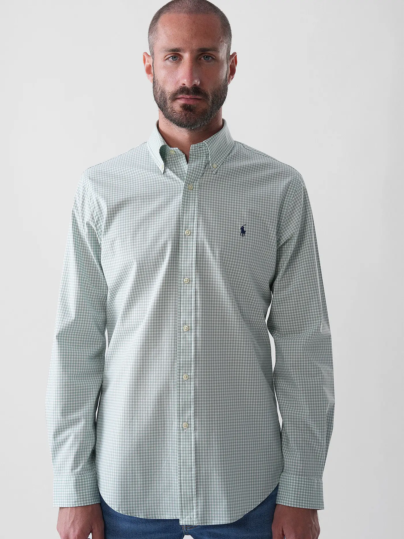 POLO RALPH LAUREN | Hemd Custom Fit | hellgrün