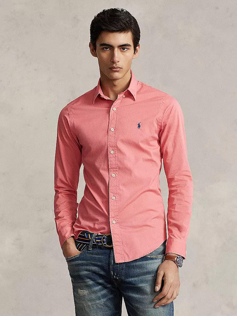 POLO RALPH LAUREN | Hemd Slim Fit  | rot