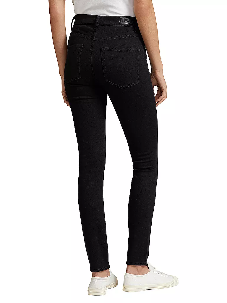 POLO RALPH LAUREN | High Rise Skinny Fit  Jeans | schwarz