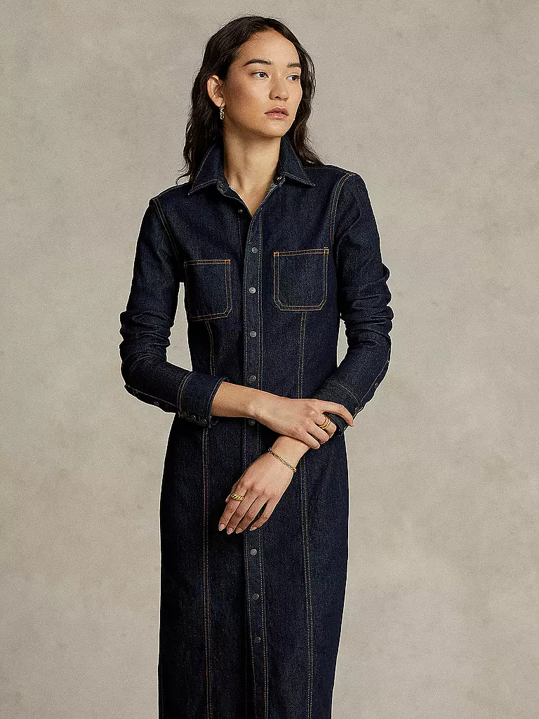 POLO RALPH LAUREN | Jeansmaxikleid | dunkelblau