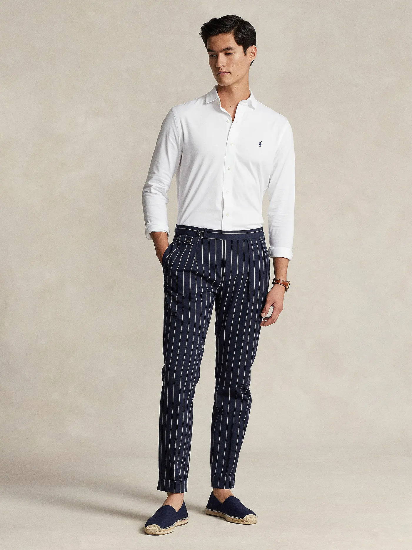 POLO RALPH LAUREN | Jerseyhemd Slim Fit | weiss