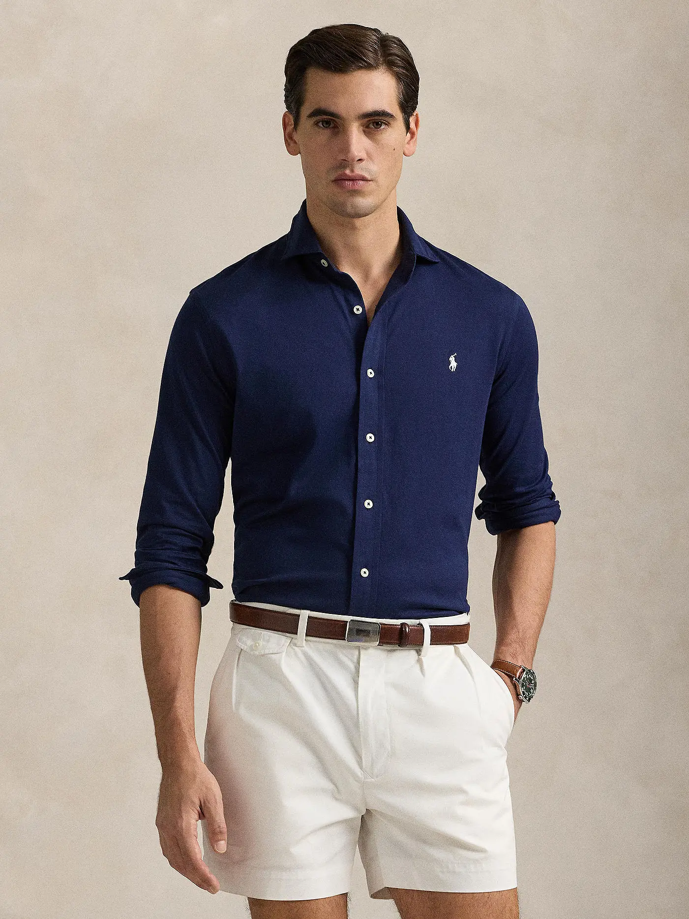 POLO RALPH LAUREN | Jerseyhemd Slim Fit | dunkelblau