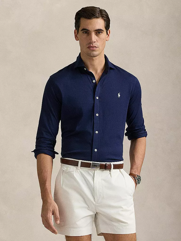 POLO RALPH LAUREN | Jerseyhemd Slim Fit | dunkelblau