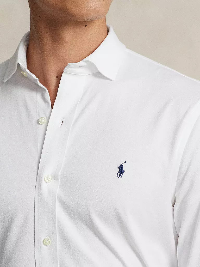 POLO RALPH LAUREN | Jerseyhemd Slim Fit | weiss