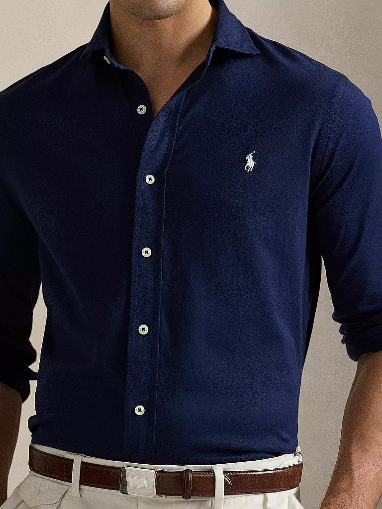POLO RALPH LAUREN | Jerseyhemd Slim Fit | dunkelblau