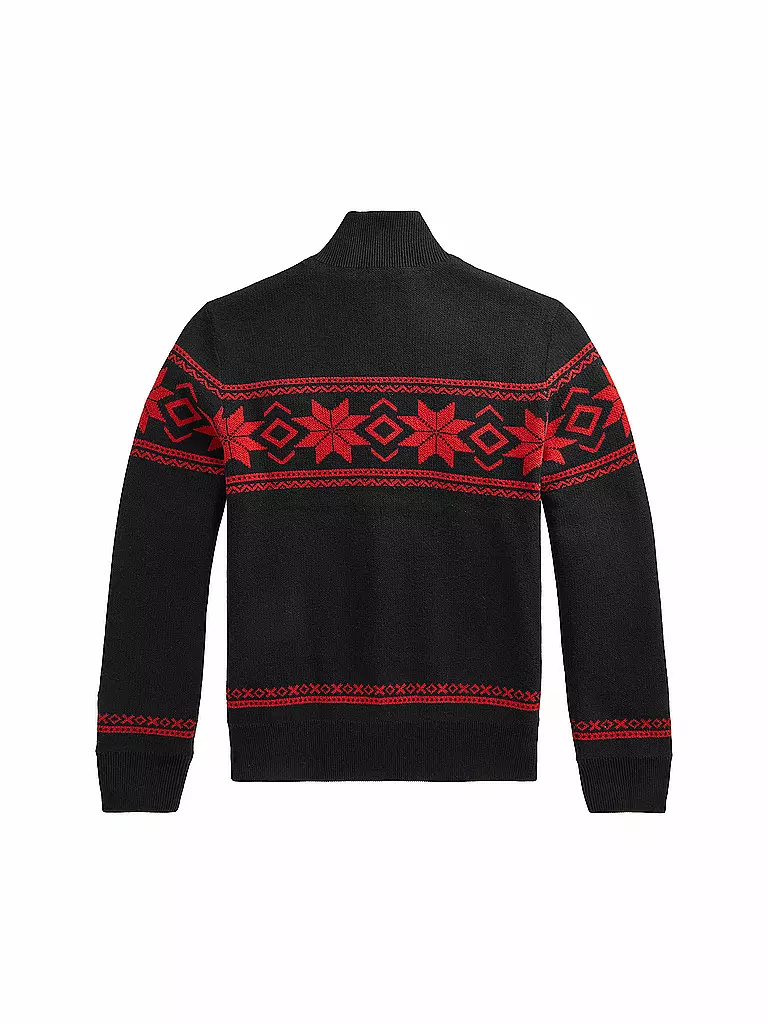 POLO RALPH LAUREN | Jungen Wende Strickjacke | schwarz