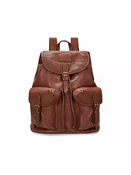 POLO RALPH LAUREN | Leder Rucksack  | braun