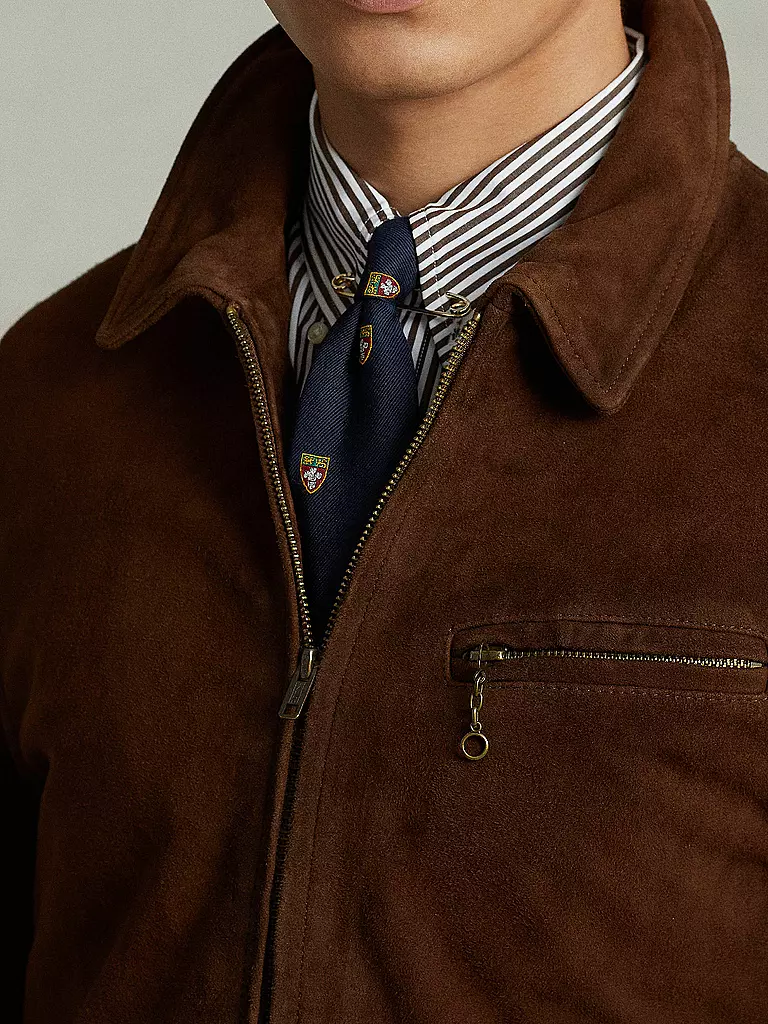 POLO RALPH LAUREN | Lederjacke  | braun