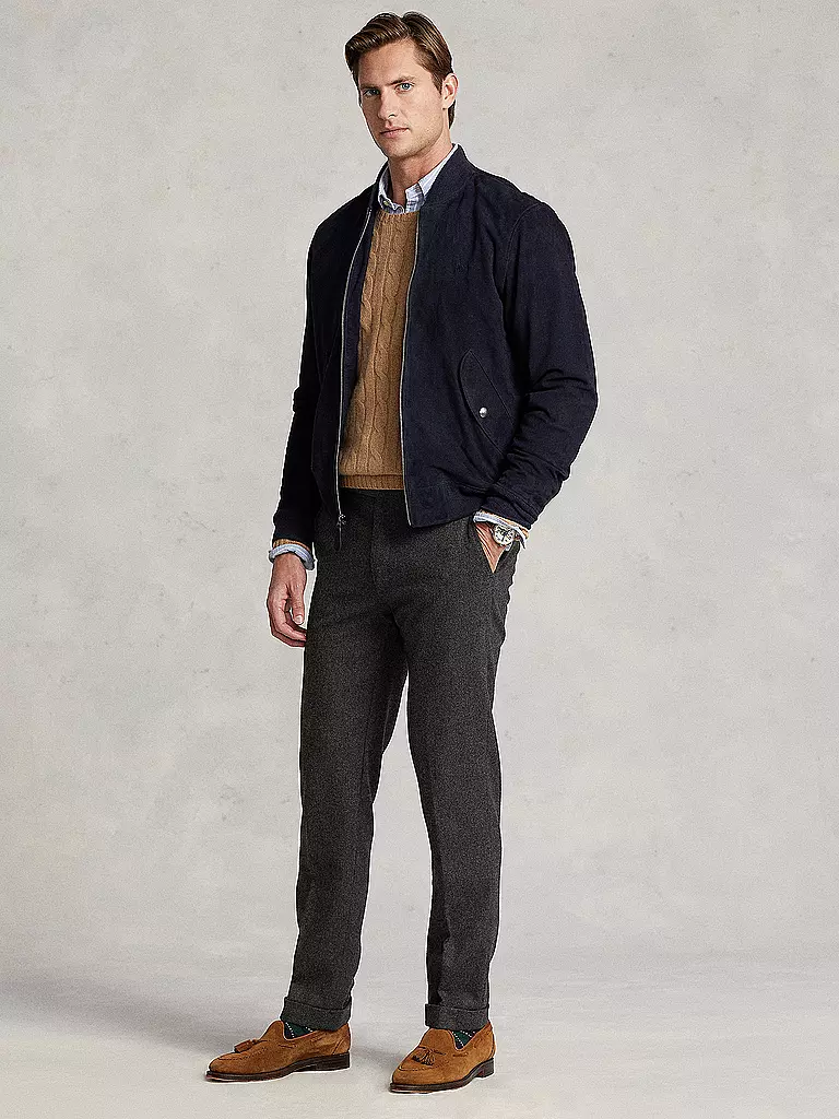 POLO RALPH LAUREN | Lederjacke | blau