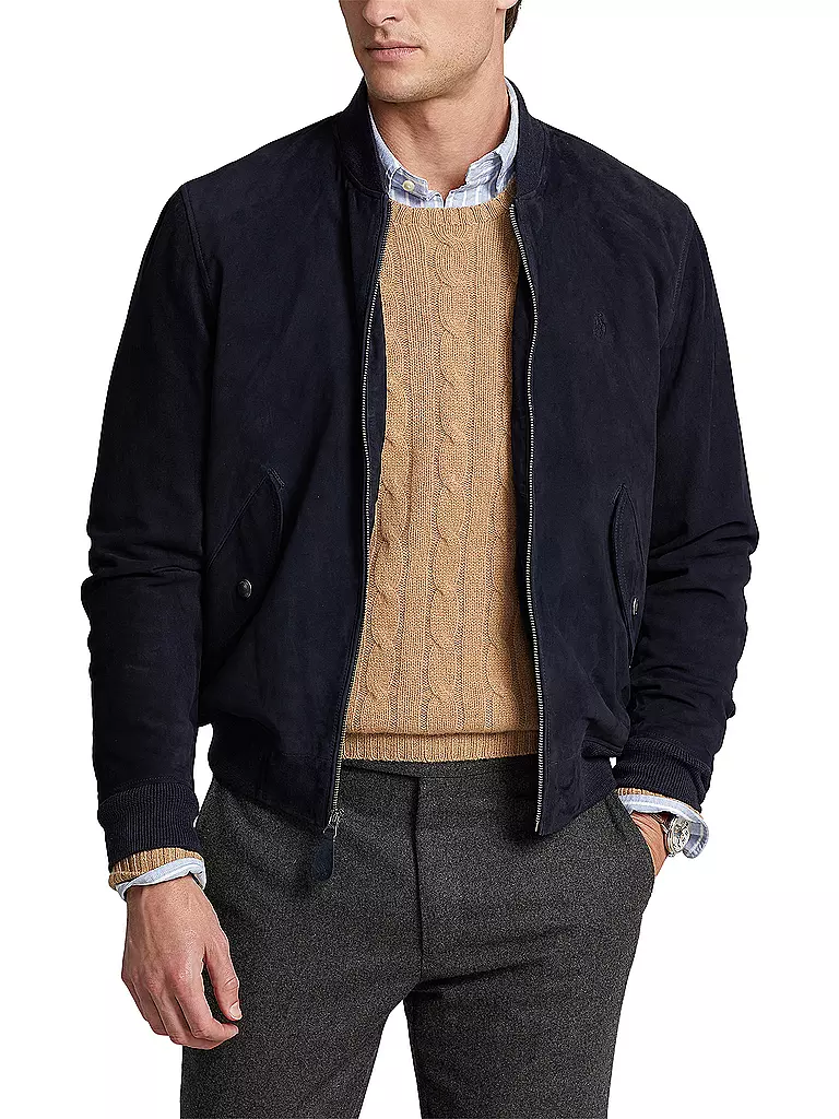 POLO RALPH LAUREN | Lederjacke | blau