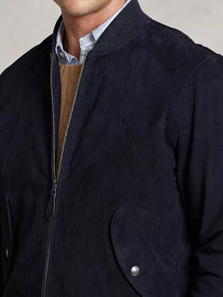 POLO RALPH LAUREN | Lederjacke | blau