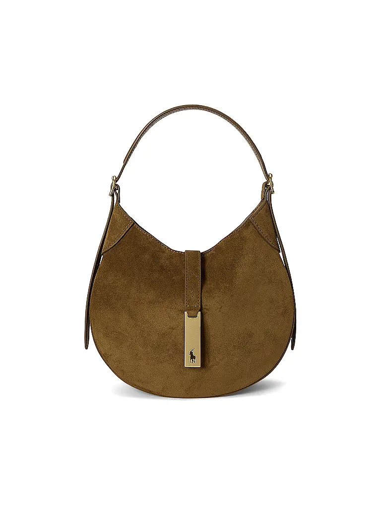 POLO RALPH LAUREN | Ledertasche - Schultertasche Small | Braun