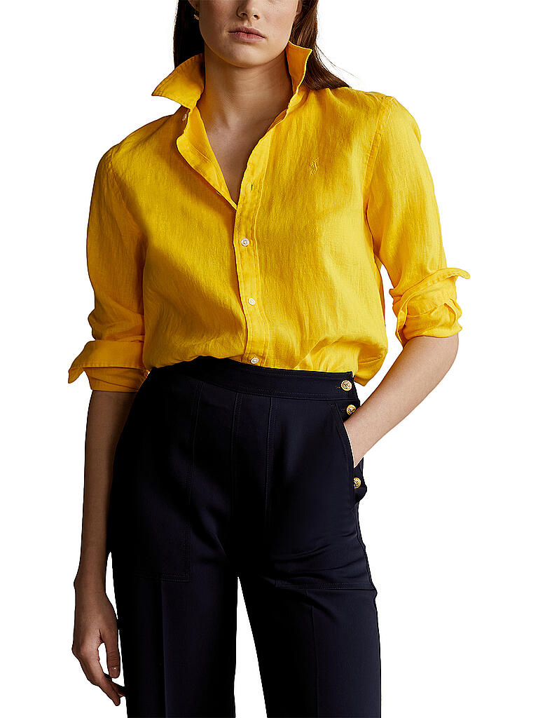 POLO RALPH LAUREN | Leinenbluse | gelb