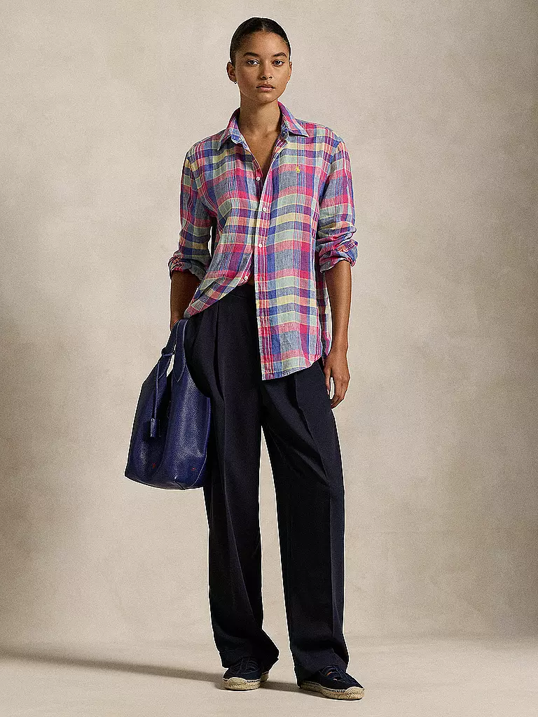 POLO RALPH LAUREN | Leinenbluse | blau