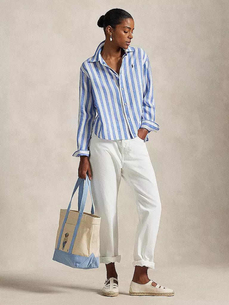 POLO RALPH LAUREN | Leinenbluse | blau