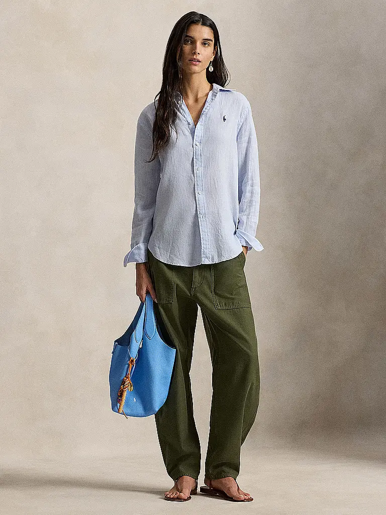 POLO RALPH LAUREN | Leinenbluse | Hellblau