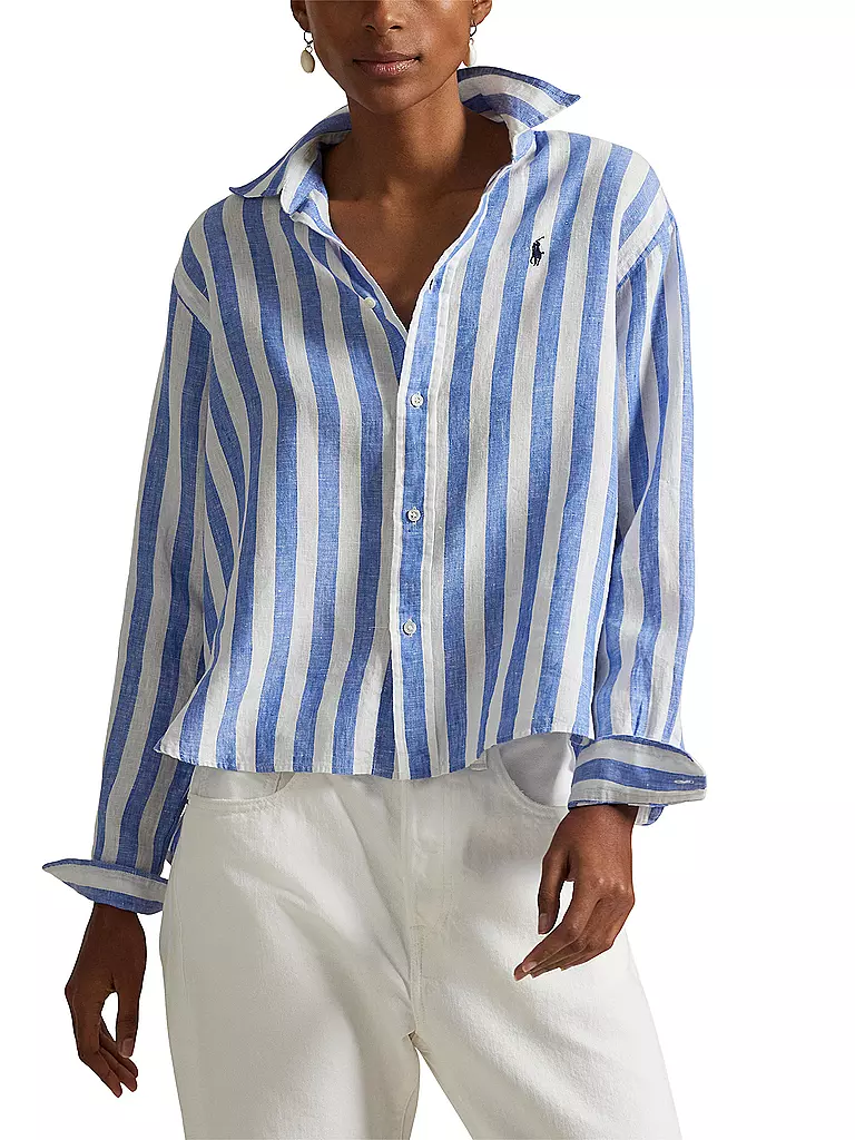 POLO RALPH LAUREN | Leinenbluse | blau