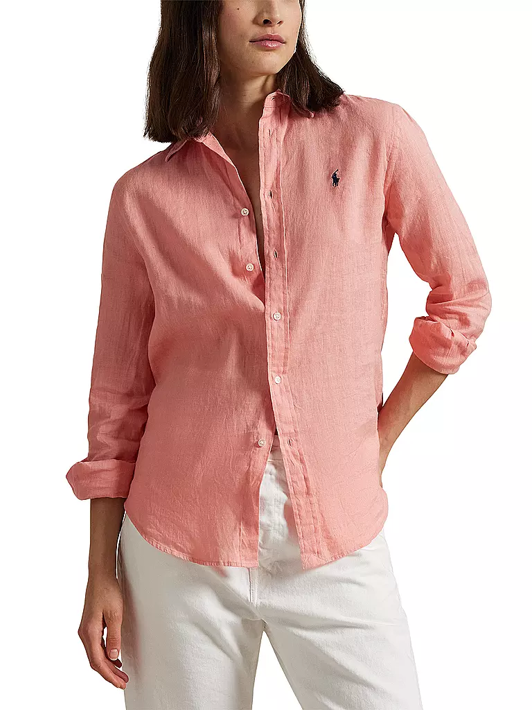 POLO RALPH LAUREN | Leinenbluse | rosa