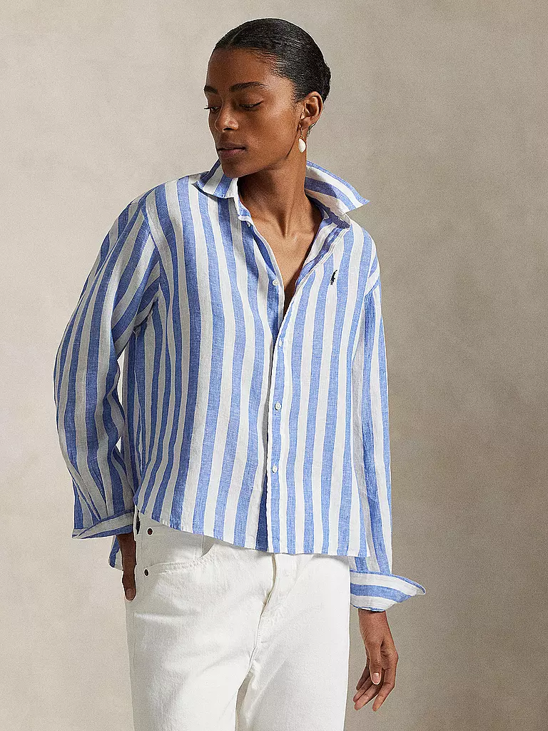 POLO RALPH LAUREN | Leinenbluse | blau