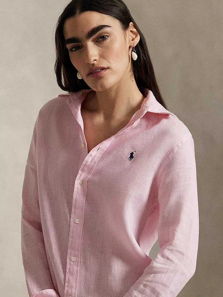 POLO RALPH LAUREN | Leinenbluse | rosa