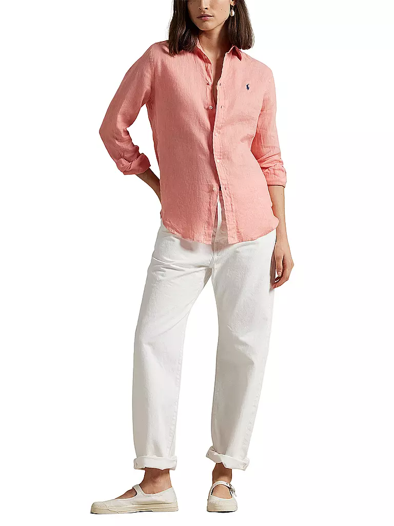 POLO RALPH LAUREN | Leinenbluse | rosa