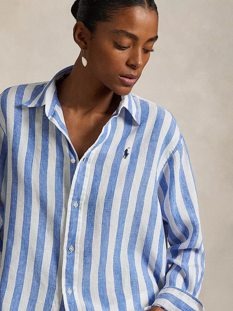 POLO RALPH LAUREN | Leinenbluse | blau